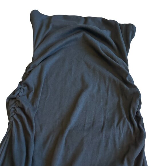 Michael Stars Rosella Black Strapless Dress Ultra Rib Stretch Size XL Women's - Picture 8 of 14